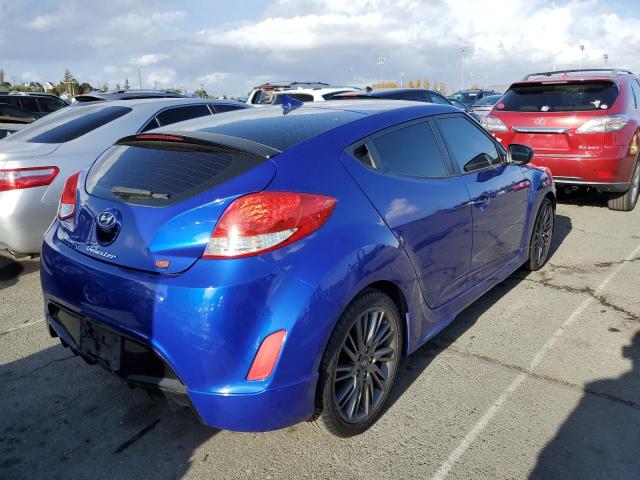 KMHTC6AD1DU139413 - 2013 HYUNDAI VELOSTER BLUE photo 3