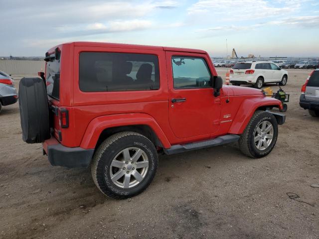 1C4AJWBG9CL101118 - 2012 JEEP WRANGLER SAHARA RED photo 3