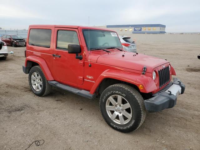 1C4AJWBG9CL101118 - 2012 JEEP WRANGLER SAHARA RED photo 4