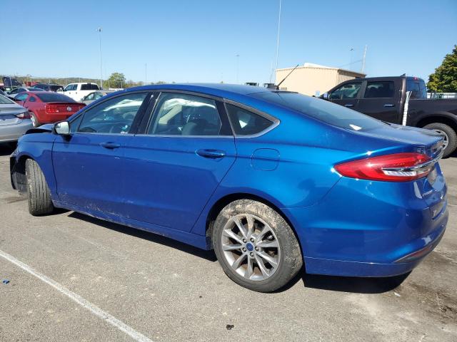 3FA6P0HD0HR365325 - 2017 FORD FUSION SE BLUE photo 2