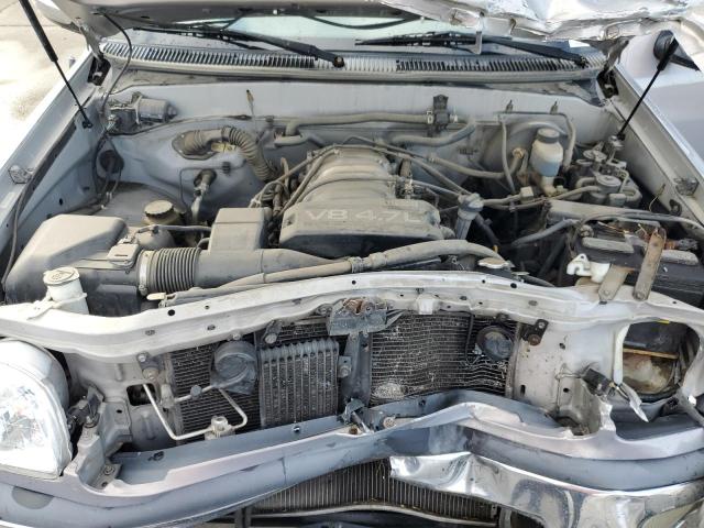 5TBRT34131S187633 - 2001 TOYOTA TUNDRA ACCESS CAB ნაცრისფერი ფოტო 11