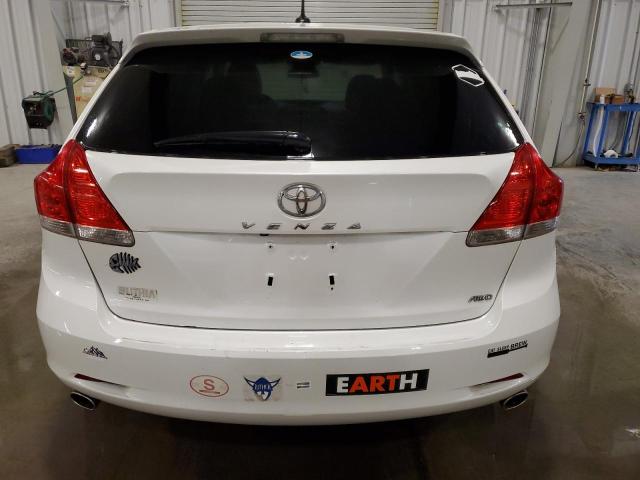 4T3BK3BB1AU027983 - 2010 TOYOTA VENZA WHITE photo 6