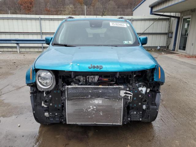 ZACNJDB11MPM16619 - 2021 JEEP RENEGADE LATITUDE TURQUOISE photo 5