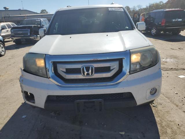 5FNYF3H52BB019611 - 2011 HONDA PILOT EXL WHITE photo 5