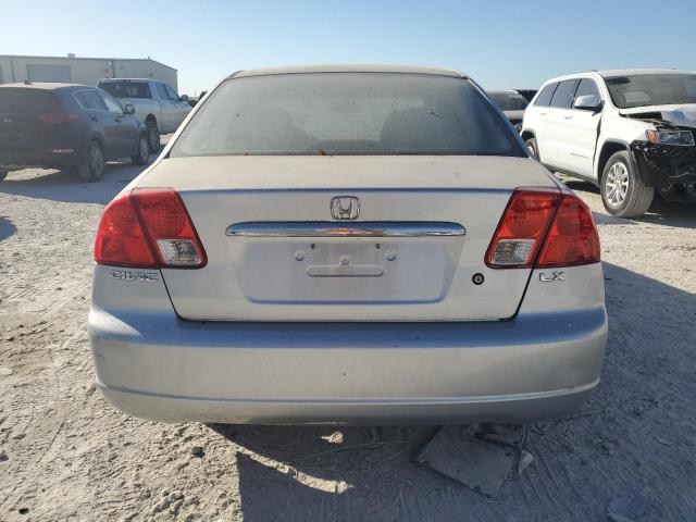 2HGES16513H565383 - 2003 HONDA CIVIC LX SILVER photo 6