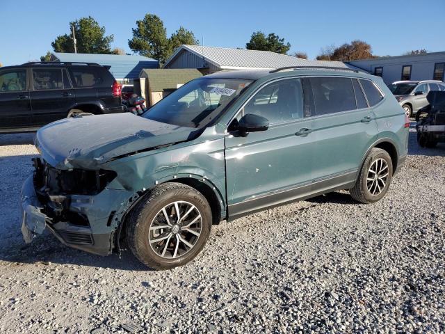 3VV3B7AX0MM155941 - 2021 VOLKSWAGEN TIGUAN SE TEAL photo 1