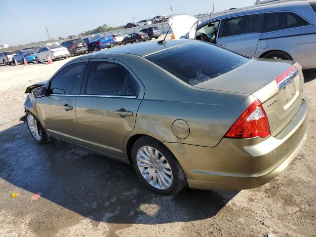 3FADP0L35CR309119 - 2012 FORD FUSION HYBRID GREEN photo 2