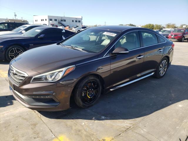 5NPE34AF4FH111573 - 2015 HYUNDAI SONATA SPORT GRAY photo 1