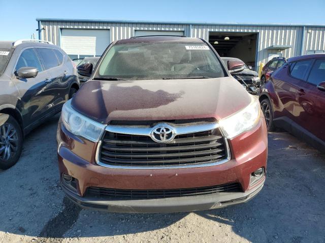 5TDBKRFH6GS336604 - 2016 TOYOTA HIGHLANDER LE BURGUNDY photo 5