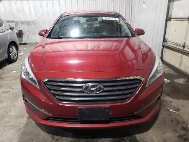 5NPE24AF4FH119840 - 2015 HYUNDAI SONATA SE RED photo 5