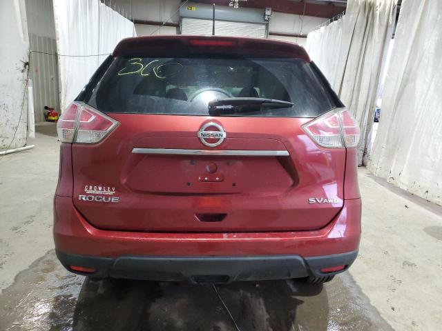 KNMAT2MV4GP634815 - 2016 NISSAN ROGUE S RED photo 6