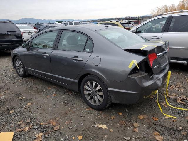 2HGFA16969H508244 - 2009 HONDA CIVIC EXL ნაცრისფერი ფოტო 2
