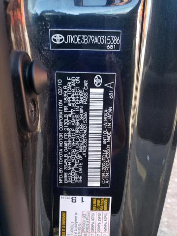 JTKDE3B79A0315386 - 2010 TOYOTA SCION TC Қара фото 12