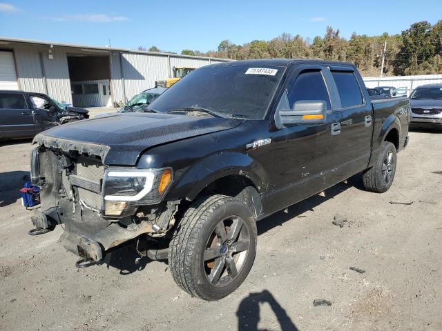 1FTPW14V19KC77492 - 2009 FORD F150 SUPERCREW BLACK photo 1