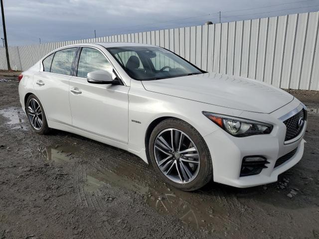 JN1AV7AP2EM692291 - 2014 INFINITI Q50 HYBRID PREMIUM WHITE photo 4