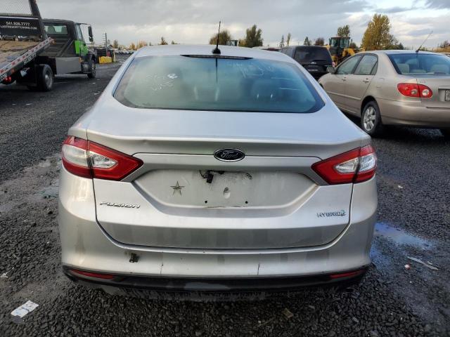 3FA6P0UU0FR306567 - 2015 FORD FUSION S HYBRID SILVER photo 6