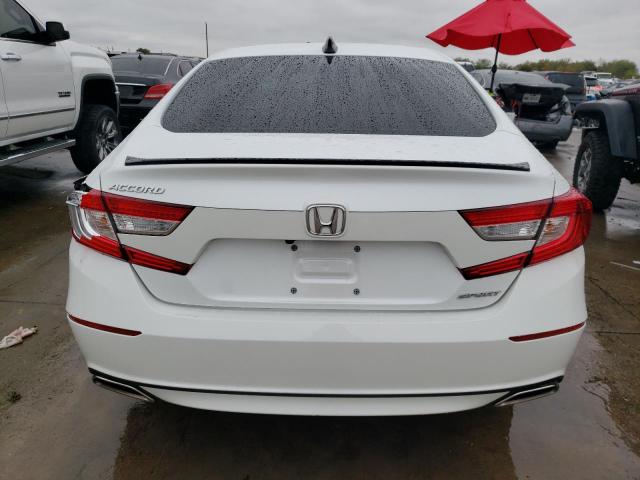 1HGCV1F37NA100671 - 2022 HONDA ACCORD SPORT WHITE photo 6