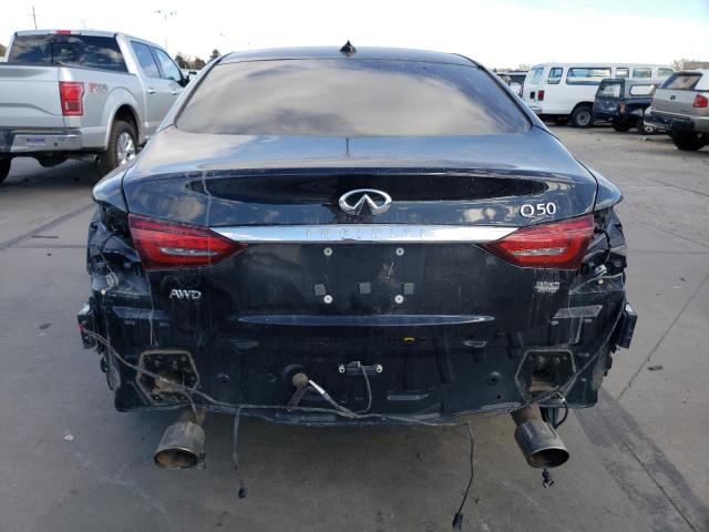 JN1EV7AR6JM432716 - 2018 INFINITI Q50 LUXE BLACK photo 6