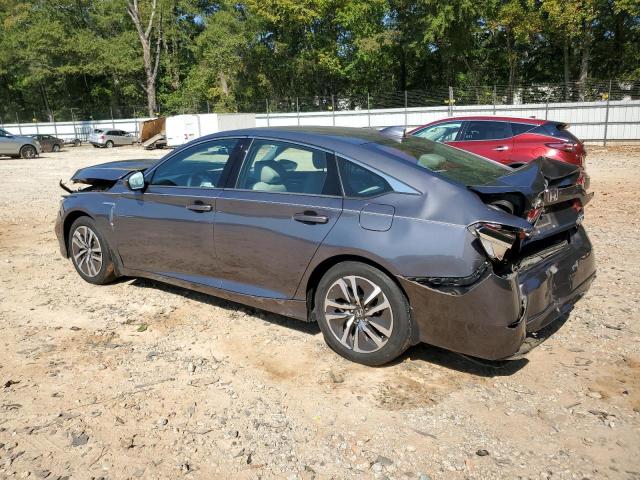 1HGCV3F13JA017257 - 2018 HONDA ACCORD HYBRID GRAY photo 2