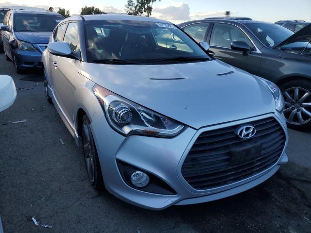 KMHTC6AE5FU234858 - 2015 HYUNDAI VELOSTER TURBO SILVER photo 4