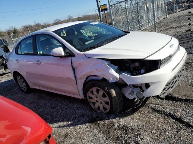 3KPA24AD5NE432508 - 2022 KIA RIO LX WHITE photo 4