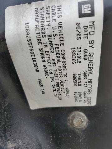 1G8AZ55F66Z106648 - 2006 SATURN ION LEVEL 2 勃艮第红 照片 12