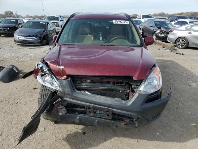 SHSRD78833U125605 - 2003 HONDA CR-V EX BURGUNDY photo 5