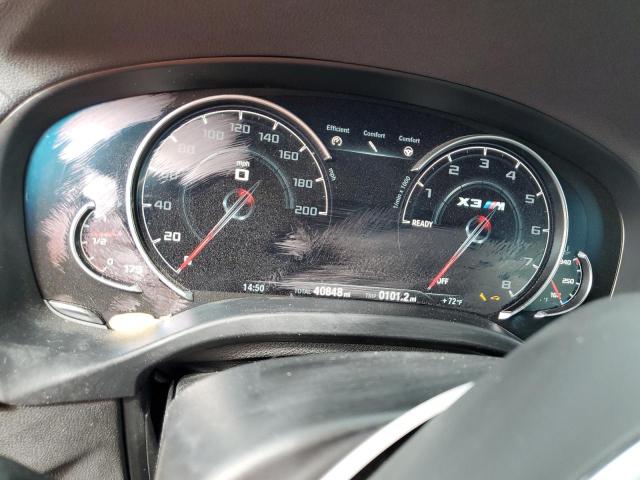 5YMTS0C01L9B87956 - 2020 BMW X3 M COMPETITION WHITE photo 9