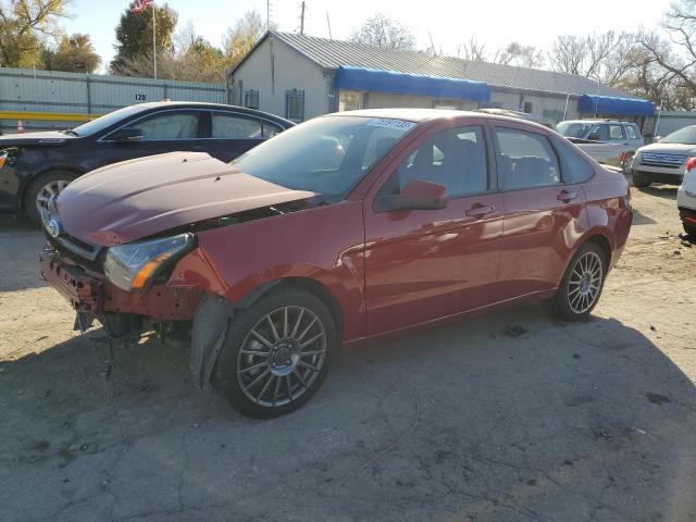 1FAHP3GN4BW102960 - 2011 FORD FOCUS SES RED photo 1