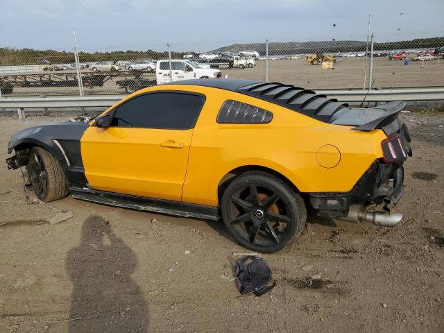 1ZVBP8AM7C5211544 - 2012 FORD MUSTANG ORANGE photo 2