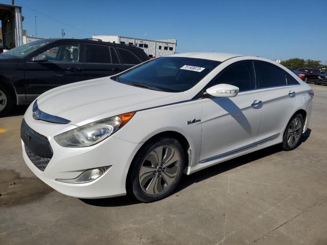 KMHEC4A49FA120545 - 2015 HYUNDAI SONATA HYBRID WHITE photo 1