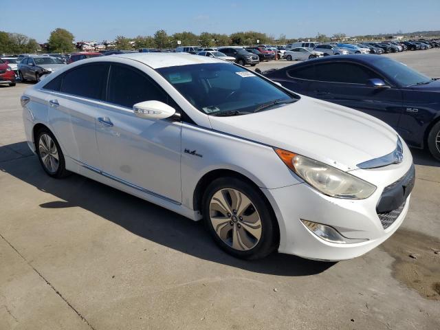 KMHEC4A49FA120545 - 2015 HYUNDAI SONATA HYBRID WHITE photo 4