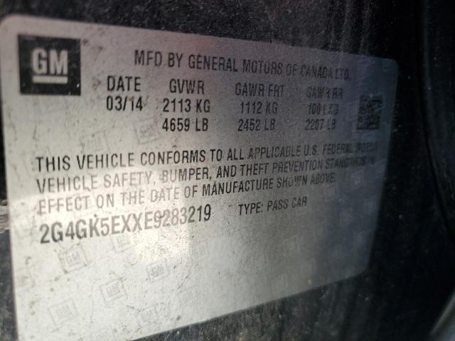 2G4GK5EXXE9283219 - 2014 BUICK REGAL 黑色 照片 12