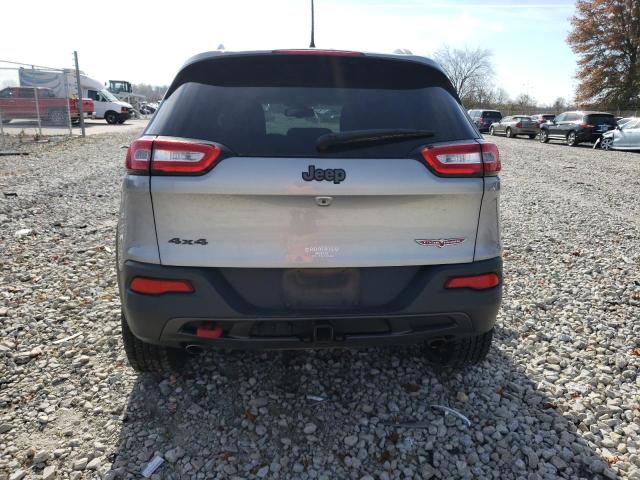 1C4PJMBS7GW248383 - 2016 JEEP CHEROKEE TRAILHAWK SILVER photo 6