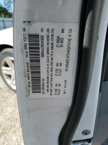 2B3KA43G67H706886 - 2007 DODGE CHARGER SE WHITE photo 13