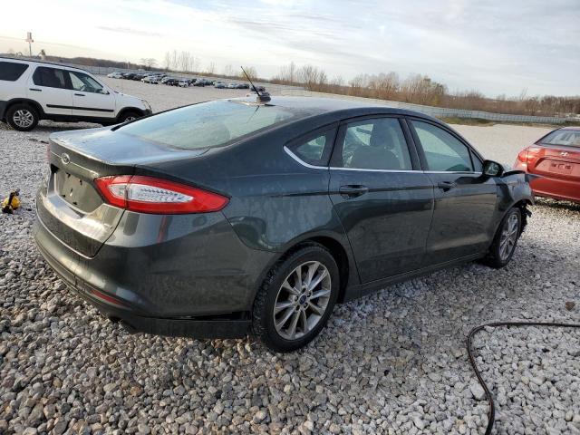 3FA6P0H76FR133433 - 2015 FORD FUSION SE GRAY photo 3