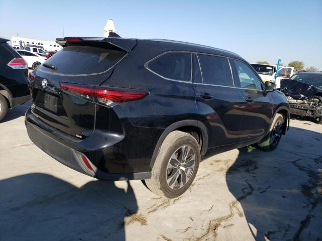 5TDGZRAH8MS531964 - 2021 TOYOTA HIGHLANDER XLE BLACK photo 3