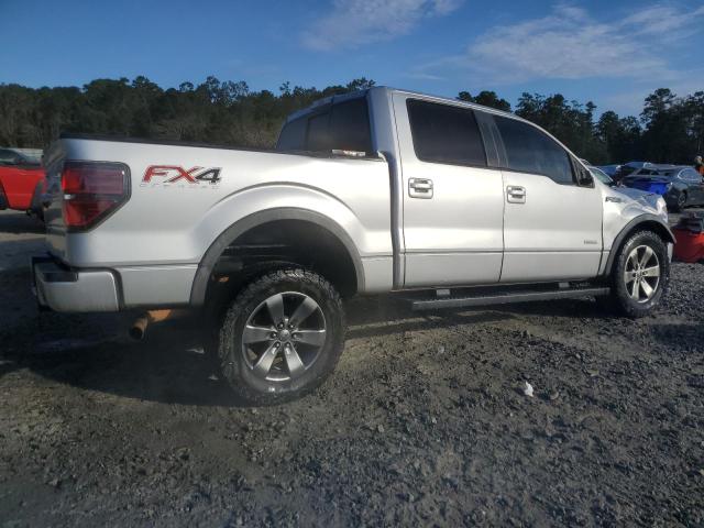 1FTFW1ET0EFB66993 - 2014 FORD F150 SUPERCREW SILVER photo 3