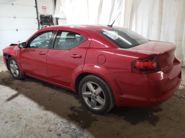 1B3BD2FG8BN508673 - 2011 DODGE AVENGER LUX RED photo 2