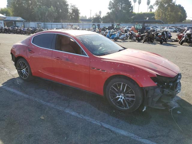 ZAM57XSA4E1105539 - 2014 MASERATI GHIBLI RED photo 4