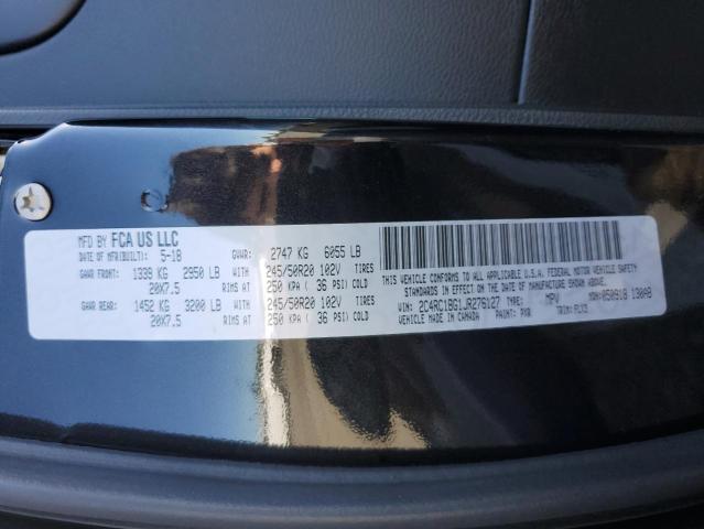 2C4RC1BG1JR276127 - 2018 CHRYSLER PACIFICA TOURING L BLACK photo 13