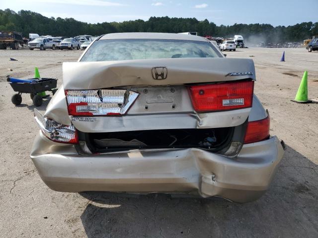 3HGCM56415G707332 - 2005 HONDA ACCORD LX CREAM photo 6