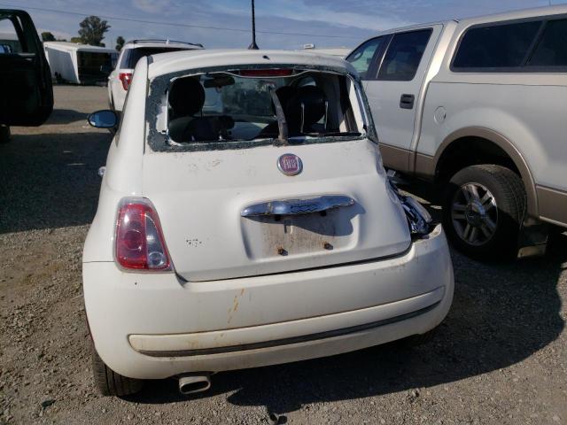 3C3CFFAR9FT504185 - 2015 FIAT 500 POP WHITE photo 6