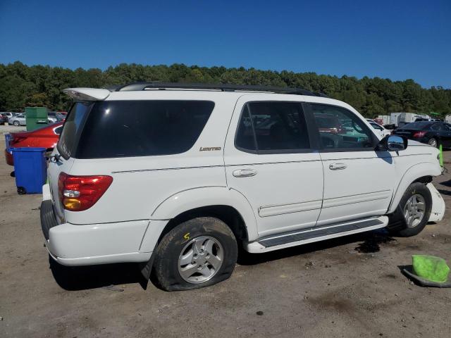 5TDZT38A61S056911 - 2001 TOYOTA SEQUOIA LIMITED WHITE photo 3