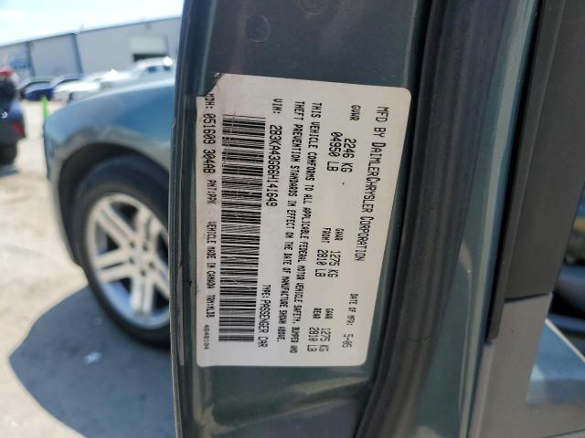 2B3KA43G66H141649 - 2006 DODGE CHARGER SE TEAL photo 12