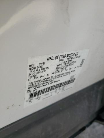 1FM5K8AR8JGC95039 - 2018 FORD EXPLORER POLICE INTERCEPTOR 白色 照片 14