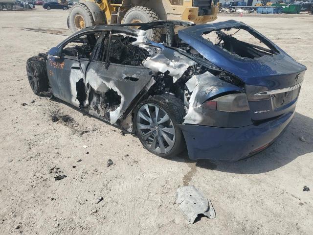 5YJSA1E27KF306073 - 2019 TESLA MODEL S BLUE photo 2