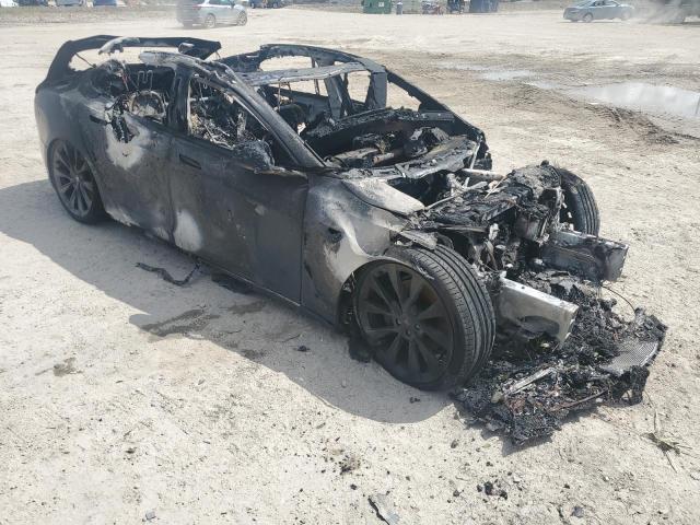 5YJSA1E27KF306073 - 2019 TESLA MODEL S BLUE photo 4