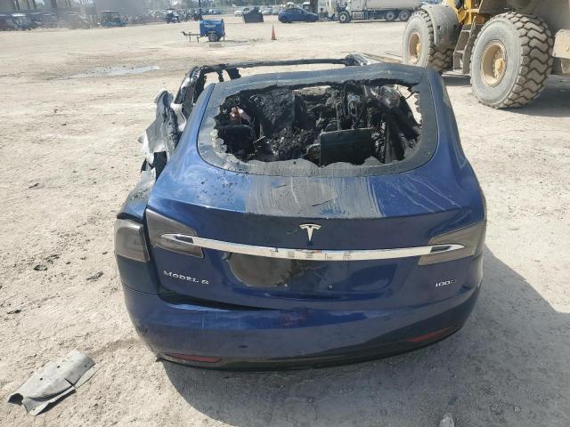 5YJSA1E27KF306073 - 2019 TESLA MODEL S BLUE photo 6