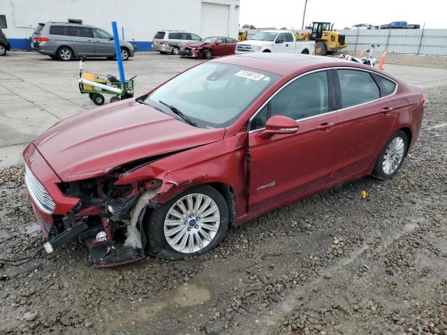 3FA6P0LU6DR165664 - 2013 FORD FUSION SE HYBRID MAROON photo 1